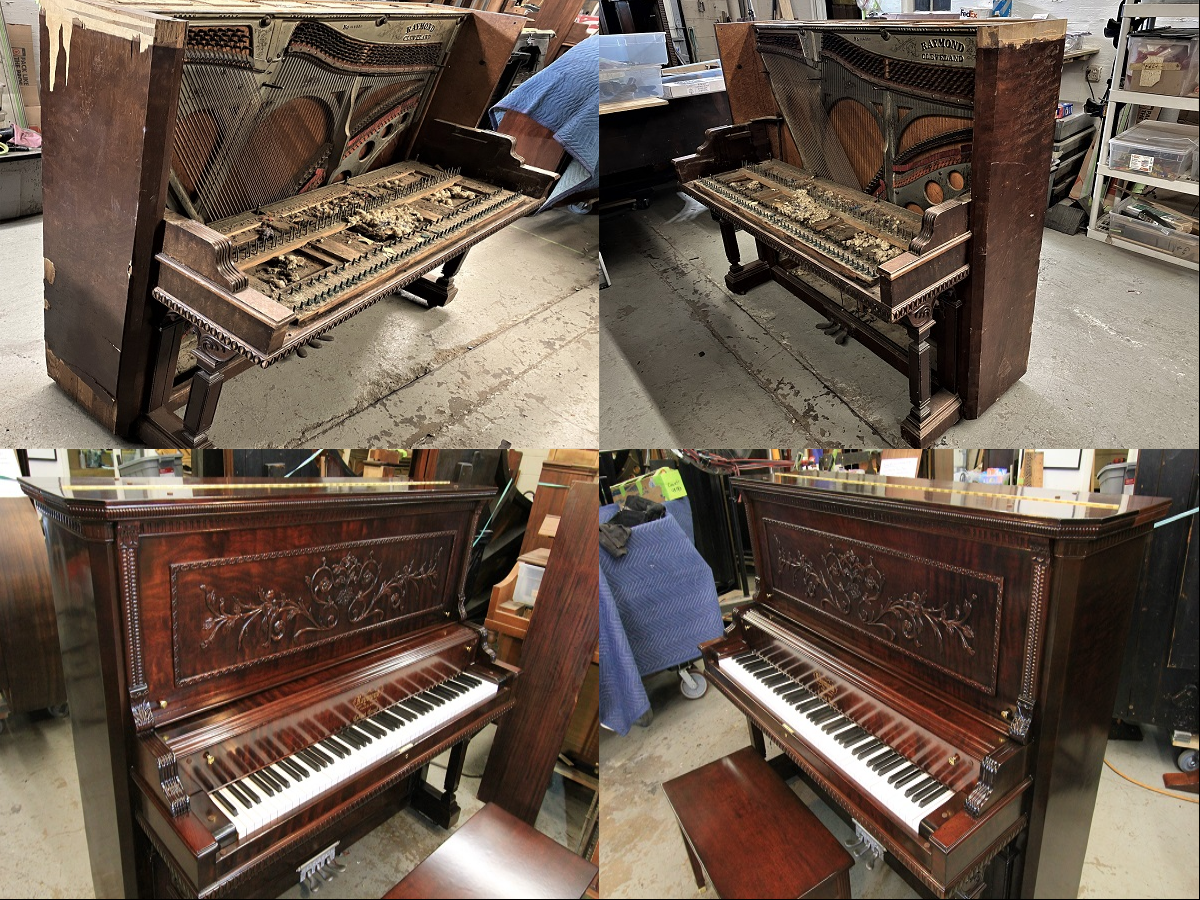 Example of our Piano Restoration Service